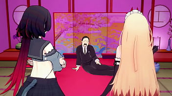 S1 e3 two anime chicks having a good time with agent h