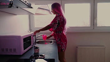 Wet blowjob for my neighbor who helped me