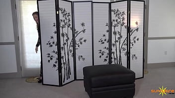 Seductive sunny lane licks her fingers after had masturbated