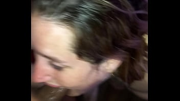 Fat slut blonde deep mouth and ass bug