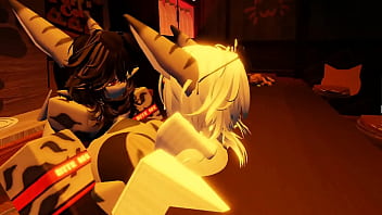 Shark girl going wild along himself selfcest