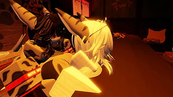 Shark girl going wild along himself selfcest