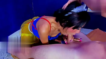 Teresa is the best at sucking cock and we see how she gives rough blowjobs