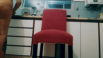 I fuck my big tight ass stepdaughter after pregnancy in the kitchen