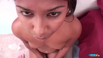 Jasmin who is sexually aroused enjoys engaging in deep throat activities with a large penis