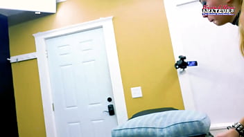 Petite jackie and busty trinity share a cock to suck and ride to eat cum