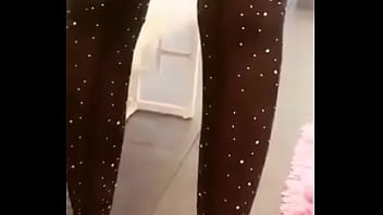 Sexy girl puts on sexy stockings