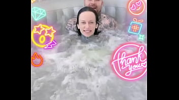 Blowjob in hot tub live melody radford blowjob