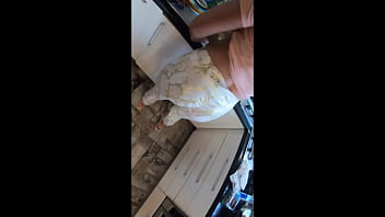 Kitchen cameltoe tease tight leggings oral & double cum finish preview