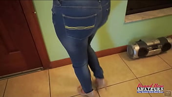 Busty horny brunette maria sucks and rides a cock to swallow the cumshot