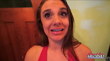 Busty horny brunette maria sucks and rides a cock to swallow the cumshot