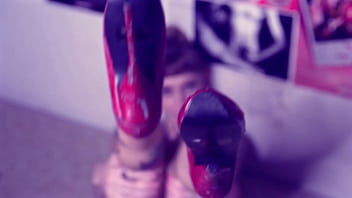 Painful ballet heels make my pussy wet