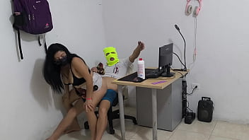 A dirty neighbor comes to ask her neighbor for cock and acts like a snail