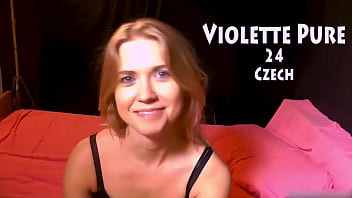 Huge facial on annoyed blonde violette pure