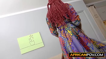 Thick african babe fucked deep by hung american agent at fake job interview Thick african babe fucked deep by hung american agent at fake job interview