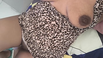 My brunette likes to show her sweaty tits she is very hot and wants to have sex all night