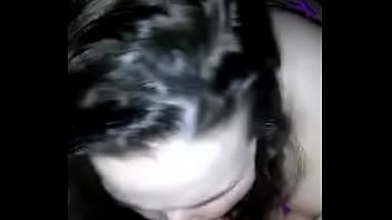 Fat bitch eating dick