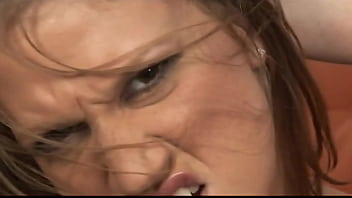 Nympho with big boobs jerks 2 cocks