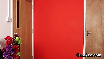 Awesome sweetie enjoys a deepthroat and bunch of love juice on her face