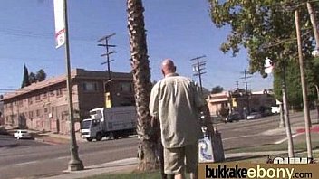 Dp with german ebony bukkake t