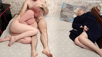 Decided to fuck my stepsister while my girlfriend was sleeping she heard us and caught us