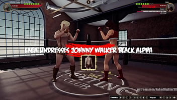 Johnny walker vs laea nf3d sexual mixed combat maledom battle