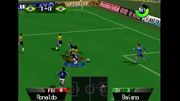 2 mans eat bad player ass in a soccer game