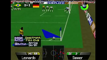 2 mans eat bad player ass in a soccer game