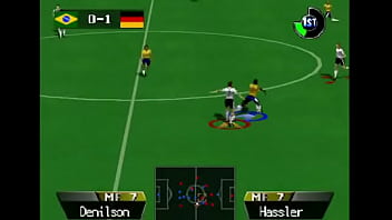 2 mans eat bad player ass in a soccer game