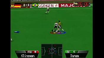 2 mans eat bad player ass in a soccer game