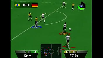 2 mans eat bad player ass in a soccer game