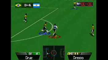 2 mans eat bad player ass in a soccer game