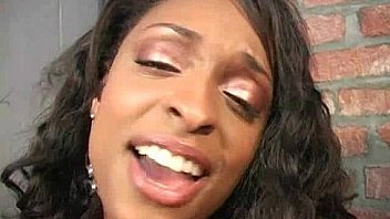 Ebony teen cleaning all the cocks at gloryhole 8