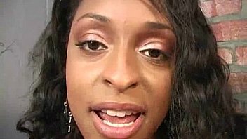 Ebony teen cleaning all the cocks at gloryhole 8