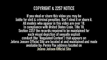 Jelena jensen & samantha ryan in lesbian performance on the stairs