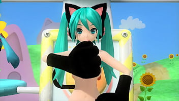 Hatsune miku gatita desnuda