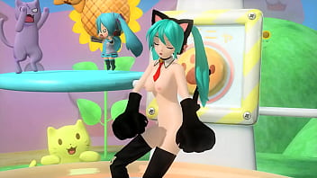 Hatsune miku gatita desnuda