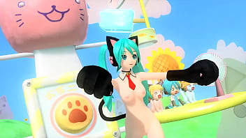 Hatsune miku gatita desnuda