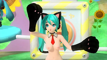 Hatsune miku gatita desnuda