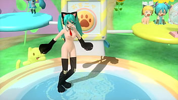 Hatsune miku gatita desnuda