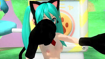 Hatsune miku gatita desnuda