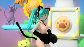 Hatsune miku gatita desnuda