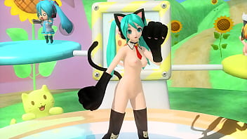 Hatsune miku gatita desnuda
