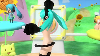 Hatsune miku gatita desnuda