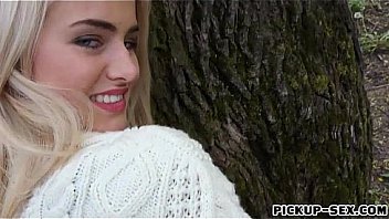 Pretty blonde eurobabe aisha gets fucked for money