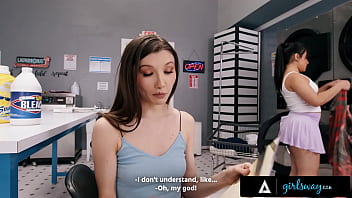 Horny petite babes succumb to temptation