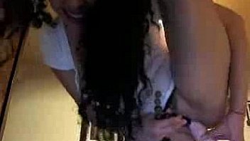 Gorgeous brunette pussy toying