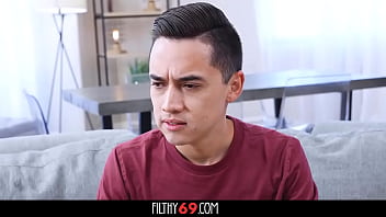 Perv stud fucks his big ass stepmother and teen gf