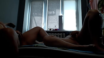 Three simultaneous hot lesbian orgasms