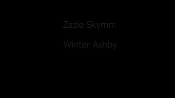 Zazie And Winter Slow Motion Scissoring thumbnail
